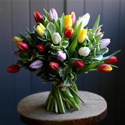 Rainbow Tulips Bouquet