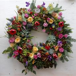 Mulled Winter Door Wreath